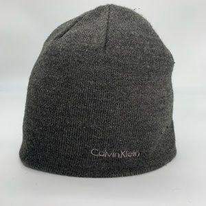 Grey Calvin Klein beanie